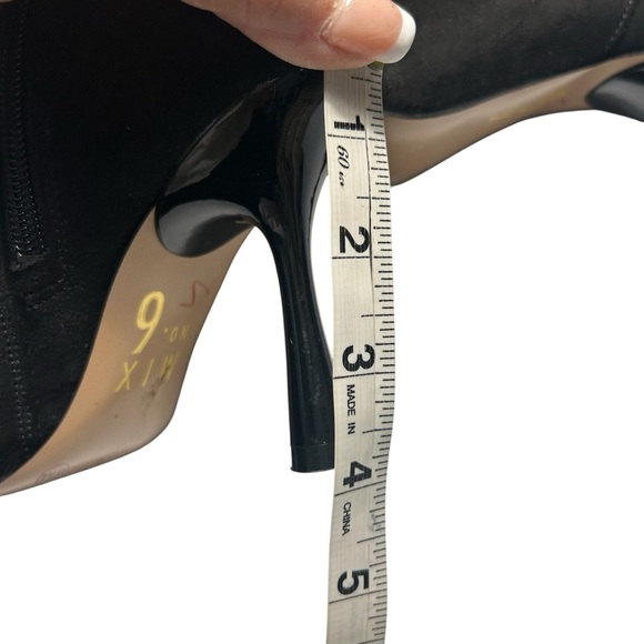 Mix 6 Lexey Square Toe Spike Heeled Booties Womens Sz 6 - Picture 9 of 12